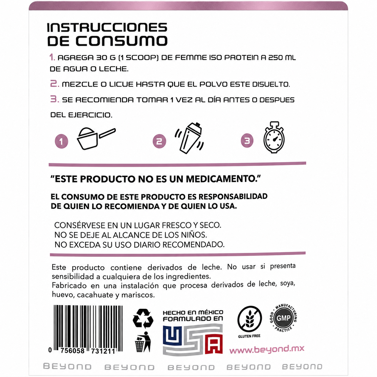 Femme ISO Protein 2 kg – Proteína aislada con colágeno