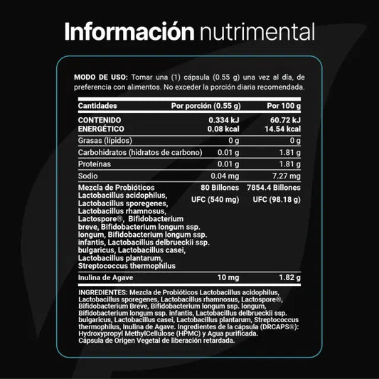 80 BILLON PROBIOTICS PLATINUM B LIFE