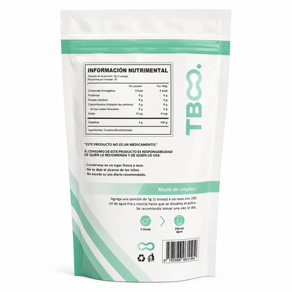 Creatina Monohidratada The Boost Co. 350 g — 70 servicios