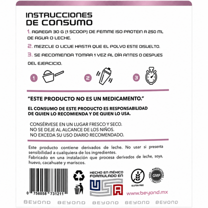 Femme ISO Protein 2 kg – Proteína aislada con colágeno