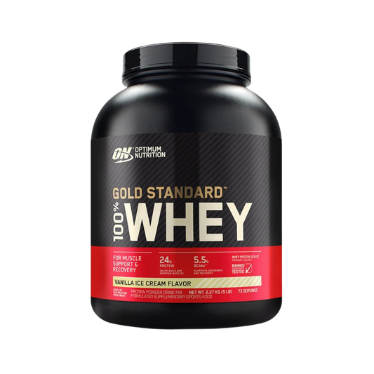 OPTIMUM NUTRITION GOLD STANDARD 100% WHEY VAINILLA ICE CREAM